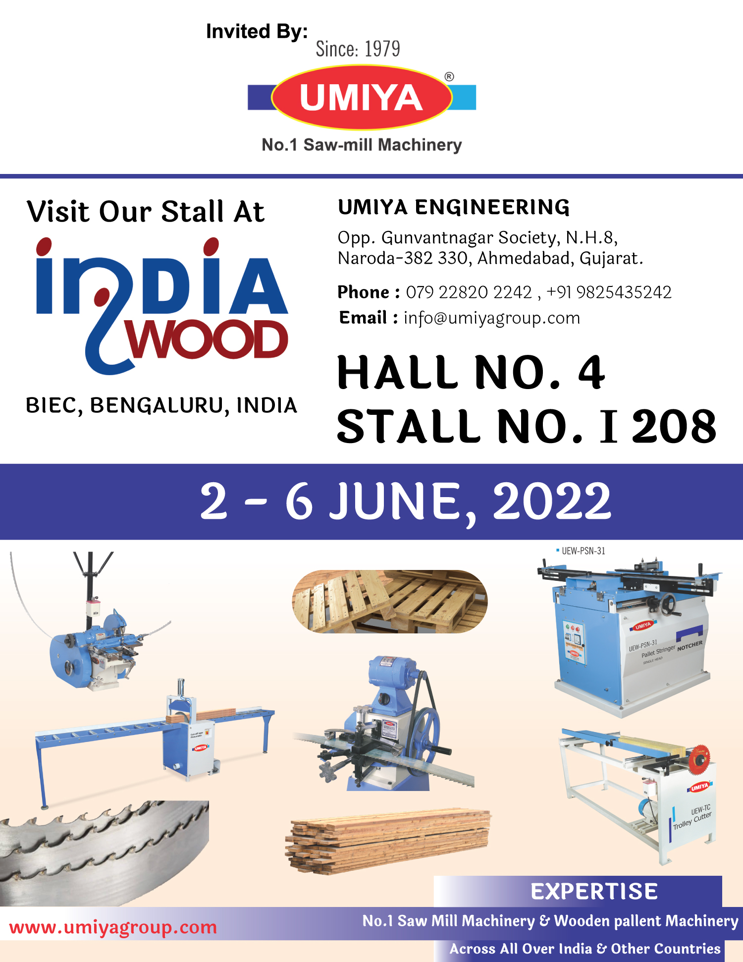 Umiya Group - India Wood 2022 Invitation